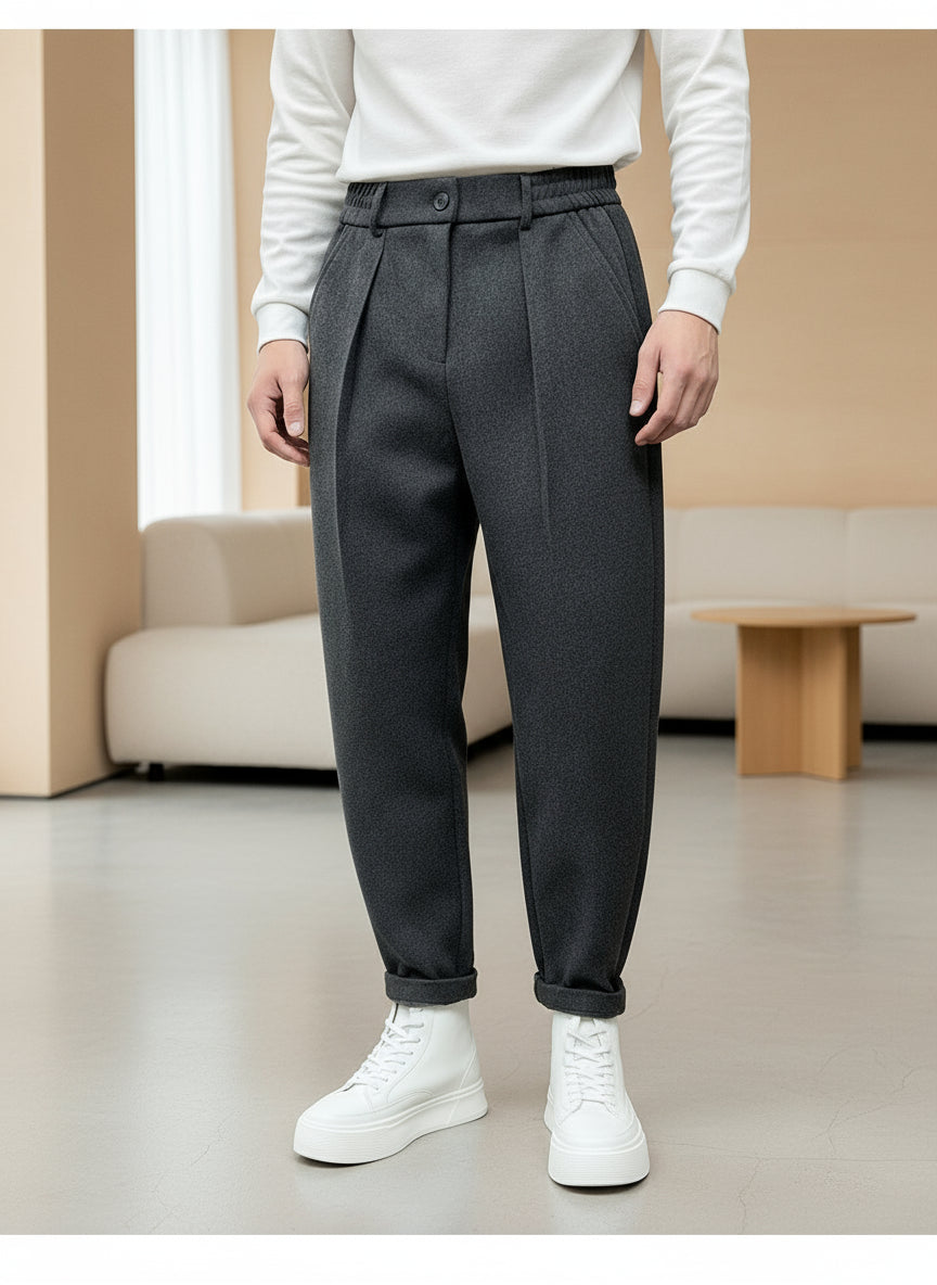 Mateo™ | Pantalon en Tissu Chinée Élégant