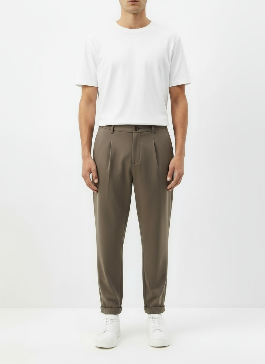 Mateo™ | Pantalon en Tissu Chinée Élégant