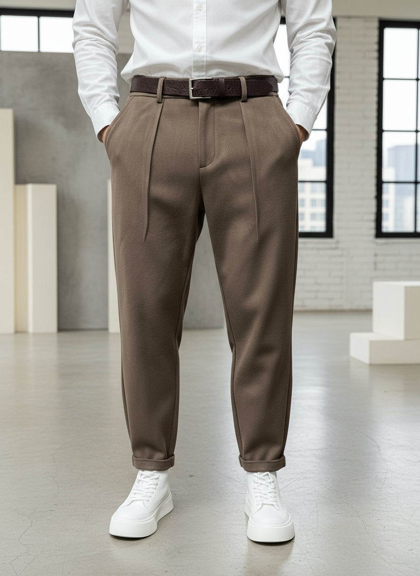 Mateo™ | Pantalon en Tissu Chinée Élégant