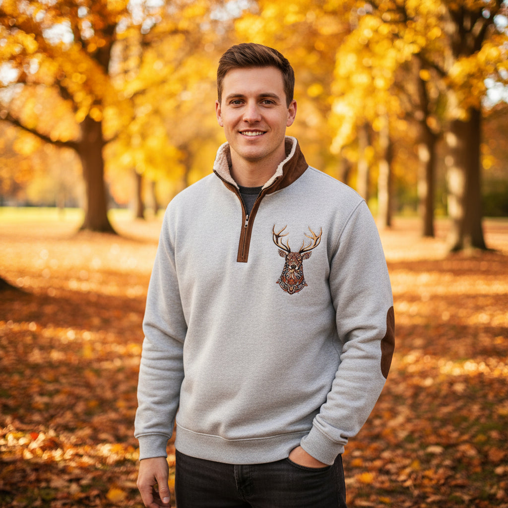 Christos™ | Pull avec détail de cerf