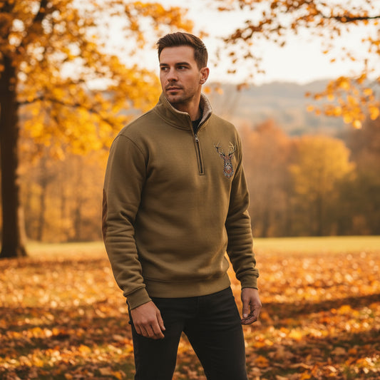 Christos™ | Pull avec détail de cerf