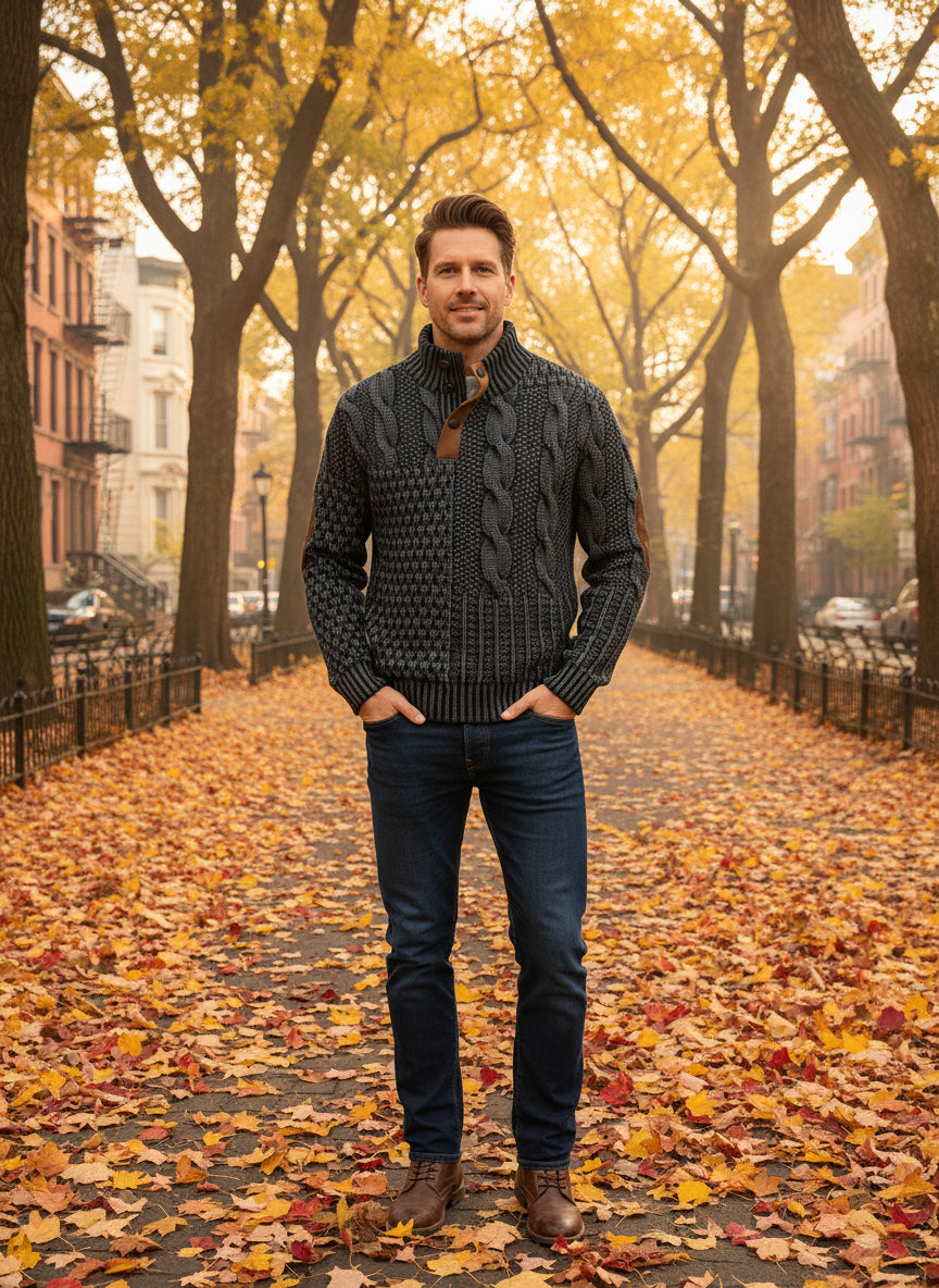 Georges™ – Pull Imprimé Vintage