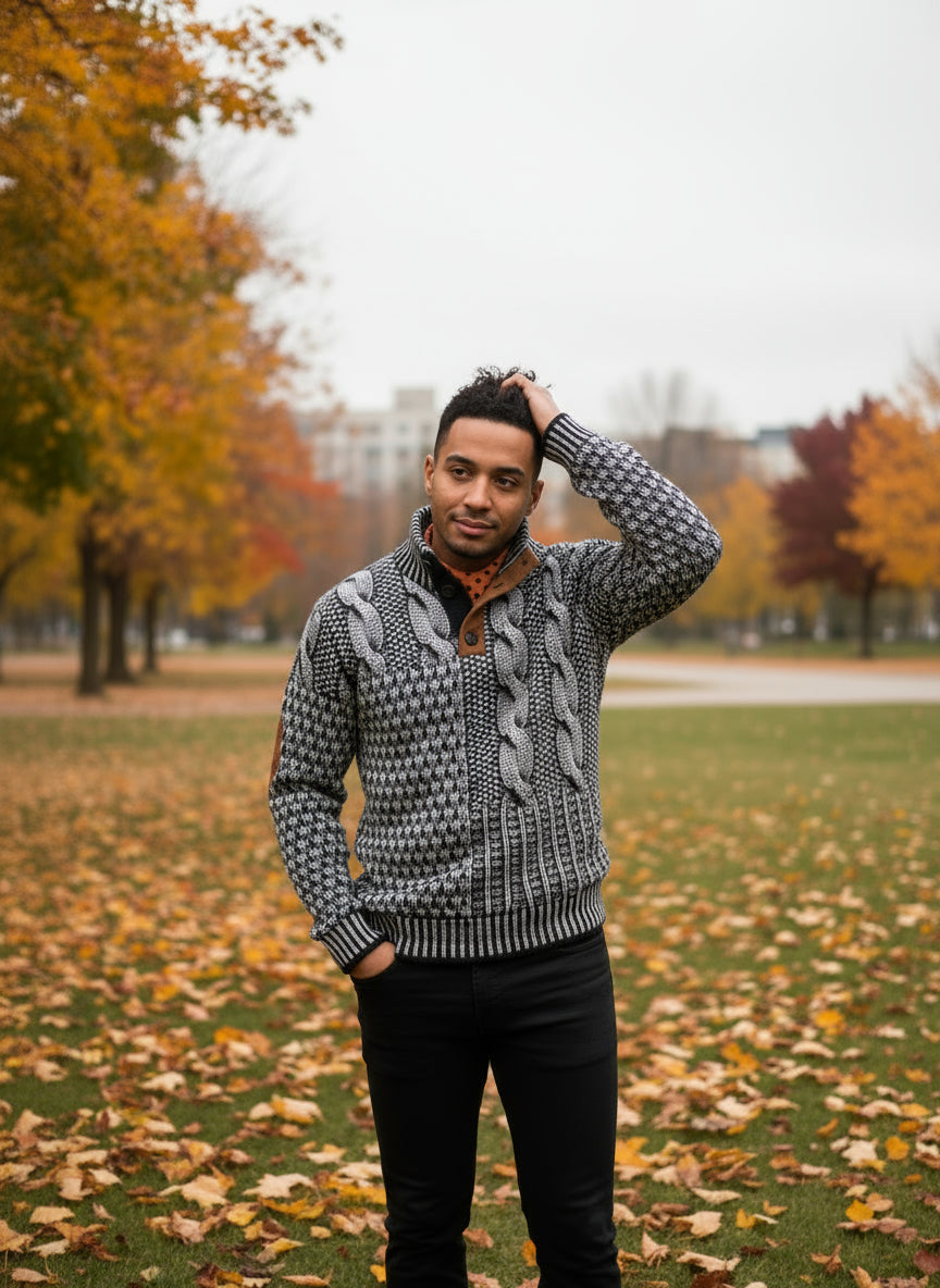 Georges™ – Pull Imprimé Vintage